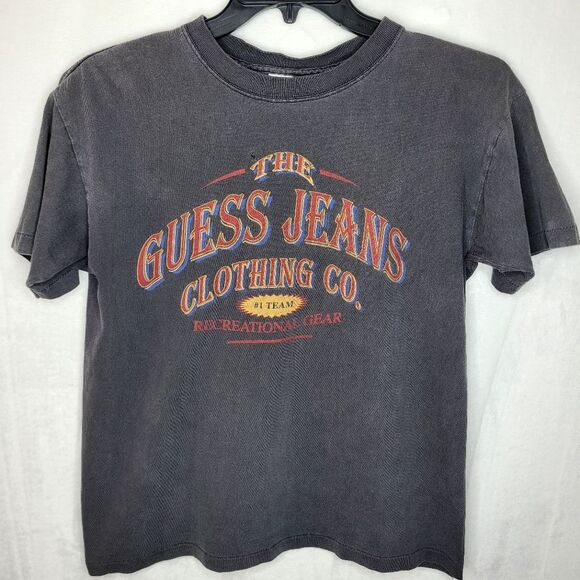 Vintage The Guess Jeans Clothing Co Single Stitch T Shirt Size Large - Picture 1 of 10